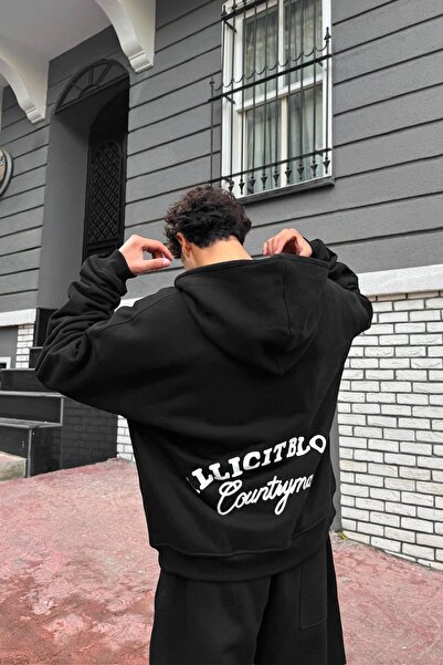 Flaw Wear Hanorac cu fermoar brodat Illıcıt Bloc Countiyman