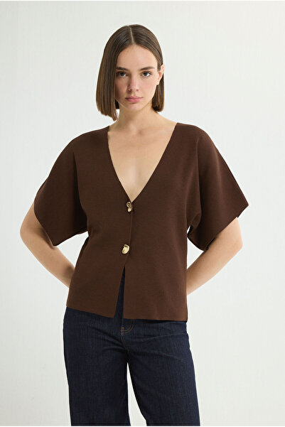 Love My Body V Yaka Triko Hırka