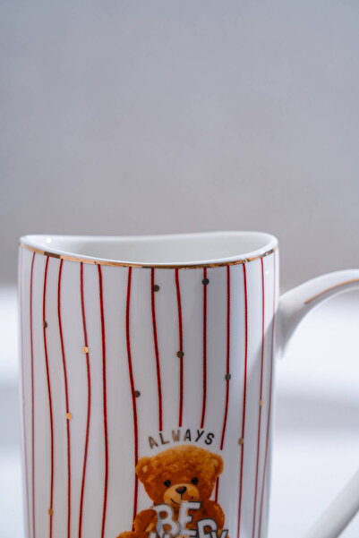 ACAR Bear Porcelain Mug Red - 500 ml
