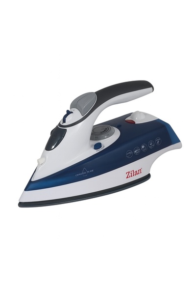 Zilan ZLN 8082 Iron, 2200 W, ceramic soleplate, steam and dry, self-cleaning, blue