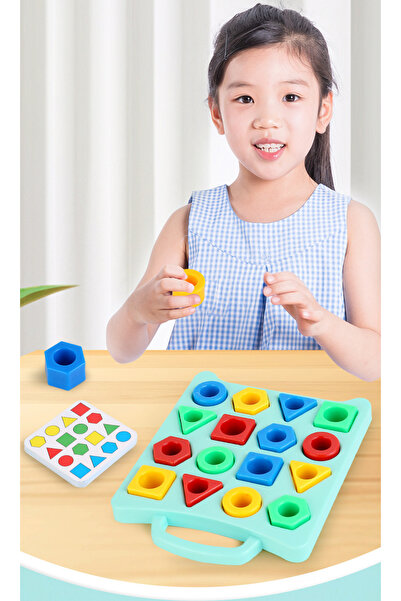 Generica لغز مطابقة الأشكال الهندسية - لعبة مونتيسوري تعليمية للأعمار 4-6 سنو...