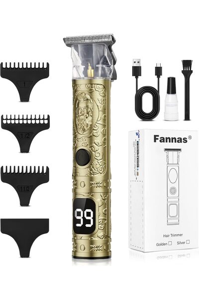 LA' PRECIOUS Cordless Zero Gapped Hair Trimmer & Beard Clippers - Gold