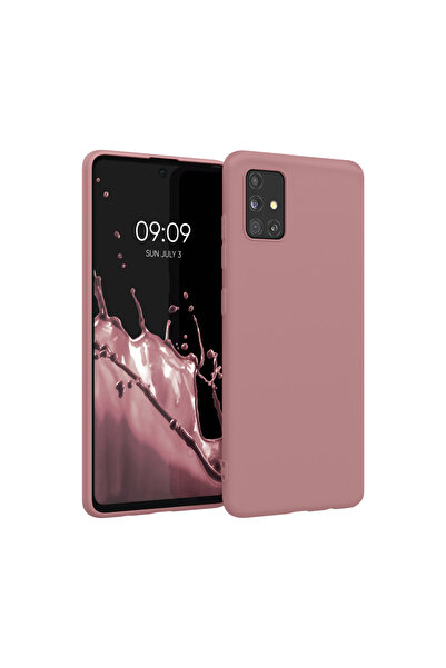 KWmobile Case for Samsung Galaxy A51, Light Pink, Silicone, KWM000010YZ058C