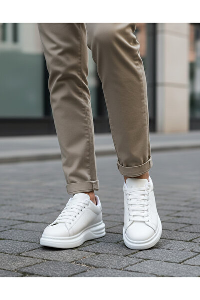 BESTOF AYAKKABI Best of 0628 Black Men's Seasonal Lightweight Sole Orthopedic Lace-Up Shoes