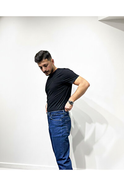 MYRAB DENİM Men's Blue Regular Fit Stretch Fabric Stretch Jeans