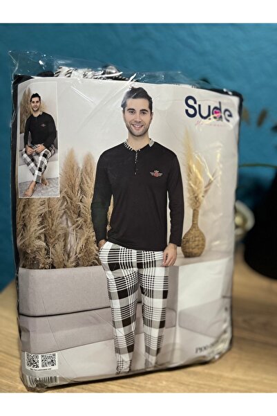 Sude Men's Suede Pajama Set