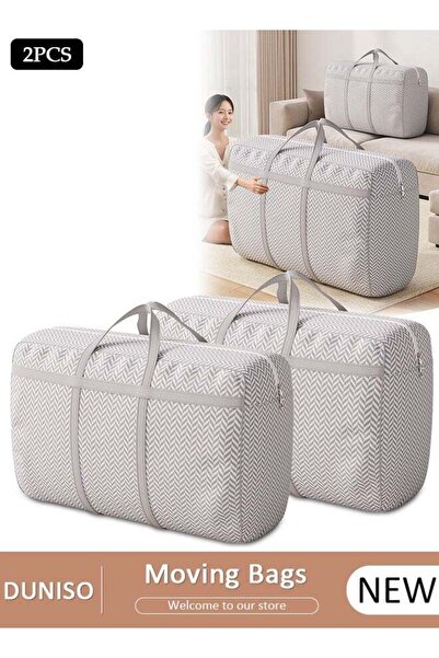 DOMEET Extra Large Moving Bags,Heavy Duty Moving Totes with Two-Way Zippers Thicken Handles,Large Capacity