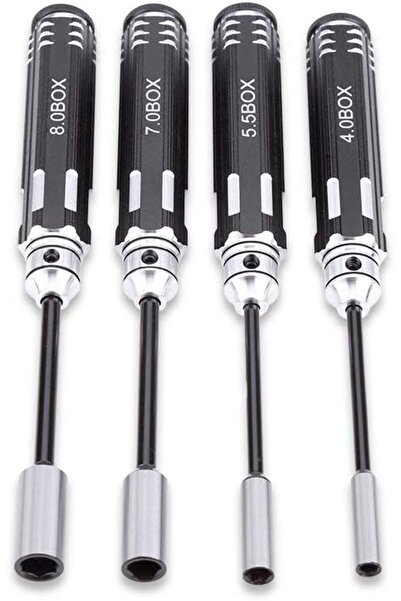 EXCEFORE Hex Nut Driver Set, 4pc (4.0 / 5.5 / 7.0 / 8.0 mm)