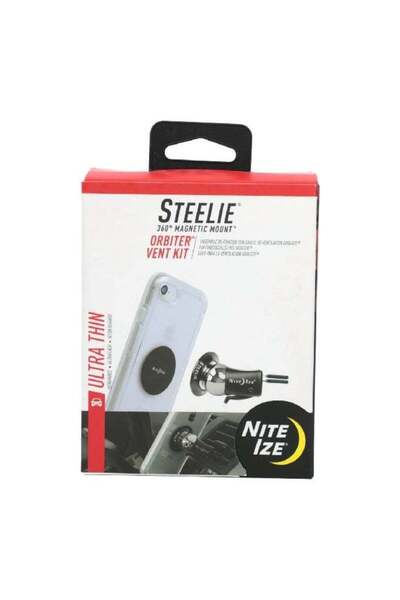Nite Ize مجموعة تثبيت الهاتف المغناطيسية منخفضة الارتفاع من Steelie Orbiter م...