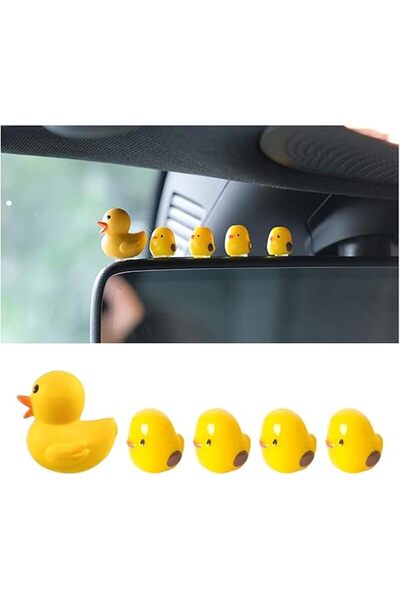 Generic إكسسوارات لوحة قيادة السيارة على شكل بطة صغيرة لطيفة من ماندارك، 20 ق...