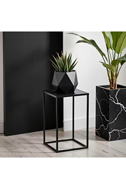 AydınMetal Metal Kare Sehpa Saksılık Modern Minimal Çiçeklik Sehpası - Yüksek...