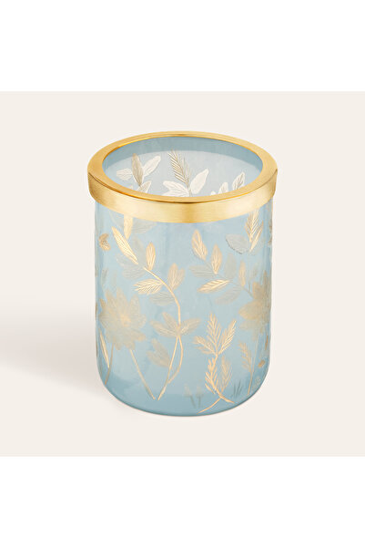 Zsa Zsa Zsu Aravalı El Dekoru - El Boyaması Diş Fırçalık 8x8x11 Cm Mavi