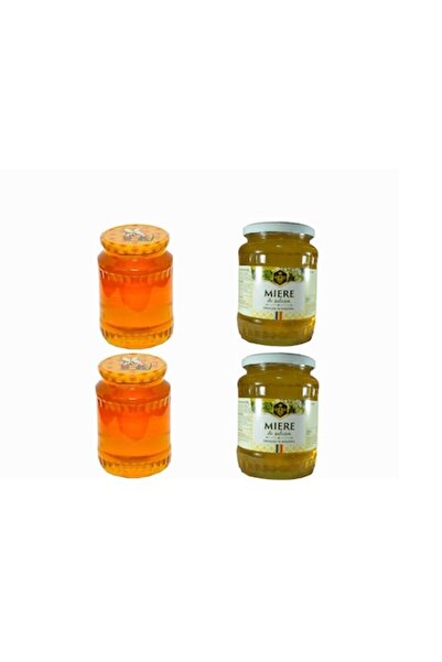 OEM Set de 4 borcane: 2 mieri de salcâm, 2 mieri multiflorale, 950 g