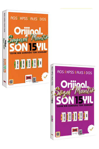 Yargı Yayınları 2026 KPSS AGS ALES DGS Orijinal Sayısal-Sözel Mantık Son 15 Y...