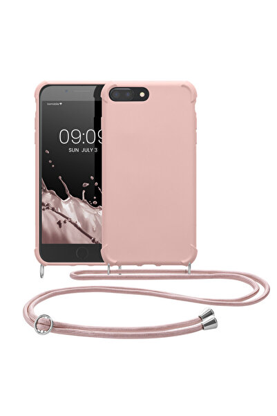 KWmobile Case for Apple iPhone 8 Plus / iPhone 7 Plus, Silicone, Pink, 49916.154