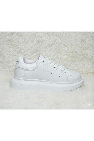 Laguna Garson Rugan Beyaz Poli Taban Kadın Casual Ayakkabı