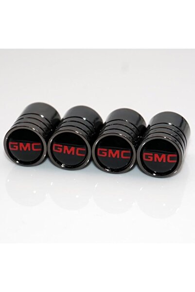 Generic أغطية صمامات إطارات LITTLE MISS YOU US85 GMC بشعار (كروم أسود)