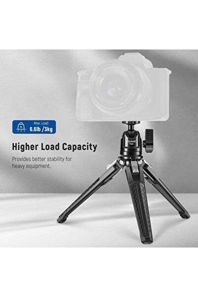 NEEWER Mini Desk Tripod TP29 - 360° Ball Head, Supports 3 kg