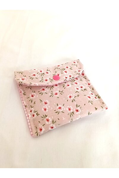 Se&On dizayn Cicek desenli çıtçıt detaylı mini cüzdan kartlık canta ici düzenleyici hediyelik