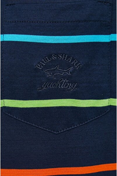 PAUL&SHARK MEN'S KNITTED POLOSHIRT C.WCOTTON