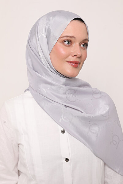 LuvenSara Μεταξωτό σάλι ζακάρ με σχέδιο OO