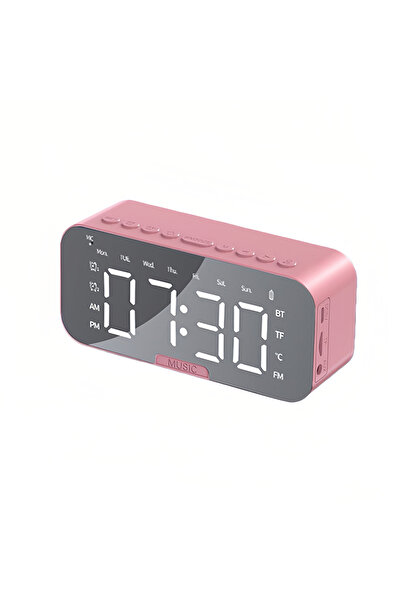 sharpdo AI Smart Alarm Clock Speaker for Students, Digital LED Bedside Clock with Bluetooth
