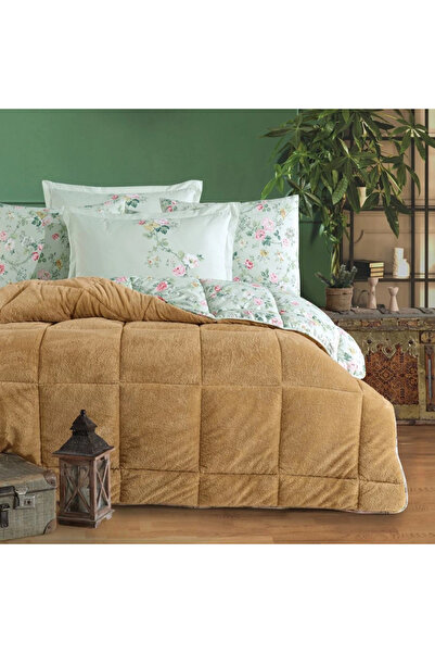 Clasy Wellsoft Çift Kişilik Çift Taraflı Uyku Seti Elara V2 Hardal Rengi Yeni...