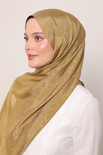 LuvenSara Μεταξωτό σάλι ζακάρ με σχέδιο OO