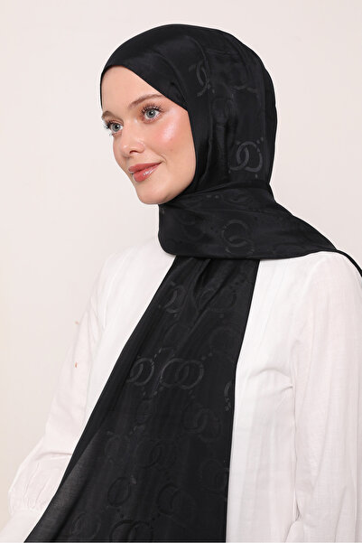 LuvenSara Μεταξωτό σάλι ζακάρ με σχέδιο OO