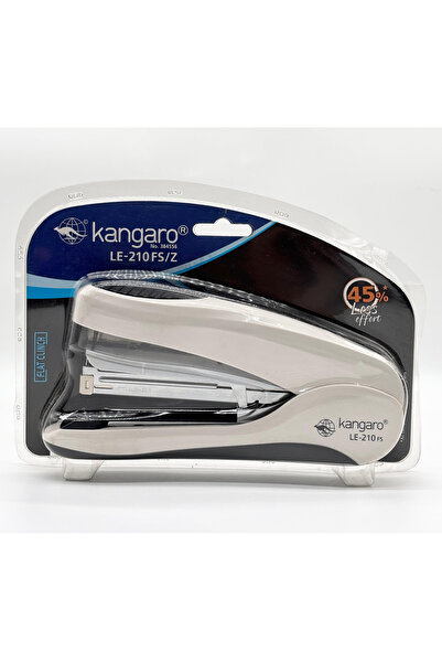 Kangaro آلة تدبيس المكتب بسعة 40 ورقة، لون عاجي، طراز LE-210/FS