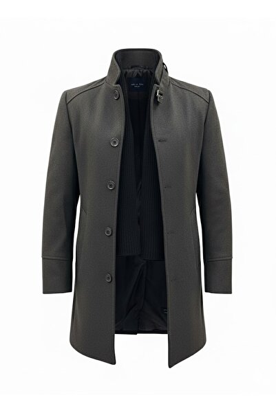 Plus Scorpion Stylish men's coat with detachable collar