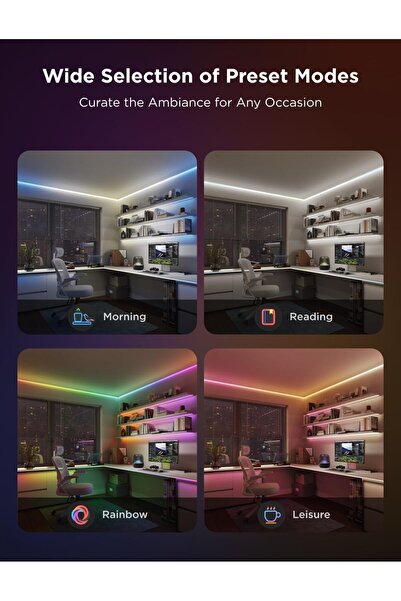 Govee COB LED Strip Light Pro, RGBICW with Warm White, Smart Strip Light, 9.8 ft