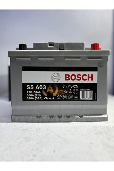 GZM OTO YEDEK PARÇA Bosch Akü - 0092S5A030 - 12 V 60Ah AGM Start Stop Akü