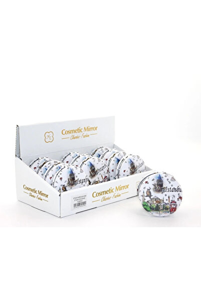 Epilons مرآة يد بتصميم اسطنبول الحجري السميك Alk2489