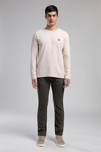 Lee Cooper Lecosa Erkek O Yaka Sweatshirt Bej