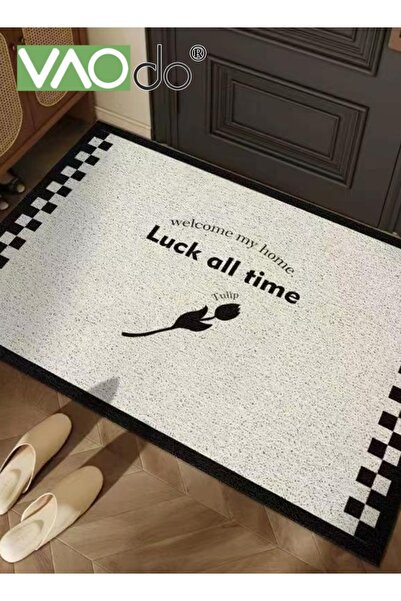 VAODO Simple Entrance Door Mat Strong Decontamination High Elasticity Non-Slip Mat Warm Entrance Door Deco