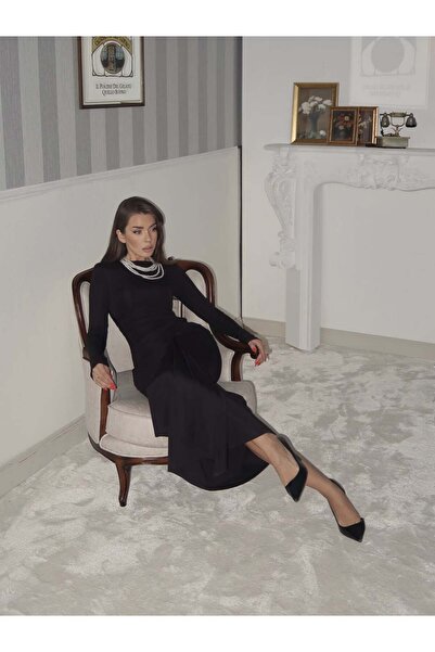 Swass Rochie lungă neagră Sera