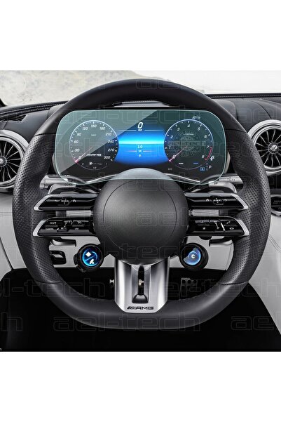 ael-tech واقي شاشة رقمي متوافق مع مرسيدس SL 43 / SL 63 مقاس 12.3 بوصة 9H نانو