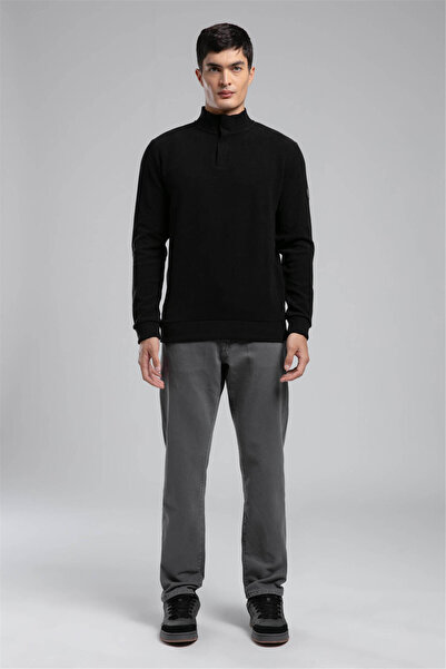 Lee Cooper Чоловічий світшот Luke з високим коміром, чорний