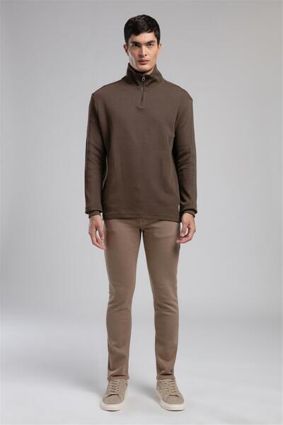 Lee Cooper Desona men's Mock Neck sweatshirt green