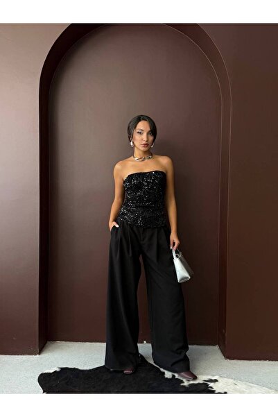 Lady Pixie Μπλούζα Pulpayet χωρίς λουράκια με φερμουάρ στην πλάτη