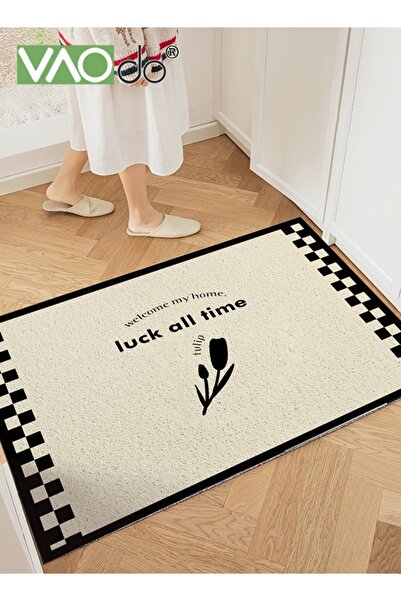 VAODO Simple Entrance Door Mat Strong Decontamination High Elasticity Non-Slip Mat Warm Entrance Door Deco