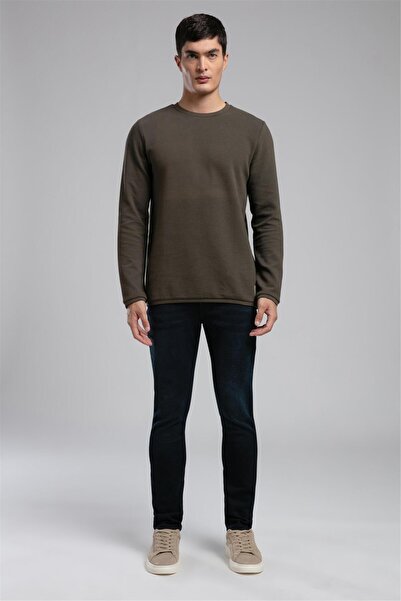 Lee Cooper Ben men's crew neck sweatshirt - khaki