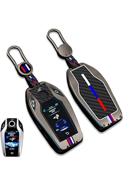 Generic JanneChou Zinc Alloy Smart Key Fob Case - Compatible with BMW 5/6/7 S...