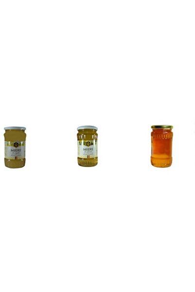 OEM Set de 3 borcane de miere: Rapiță 480g, Salcâm 480g, Polifloră 480g