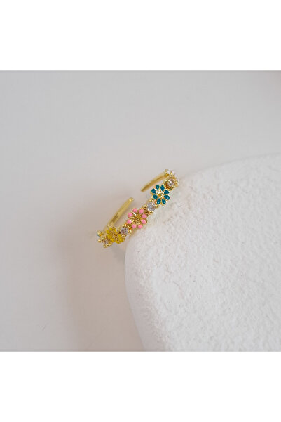 Norevia اشتري 3 واحصل على 2 خاتم زهور الربيع الملونة