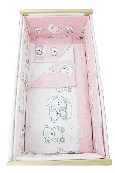 PRICHINDEL Set de lenjerie de pat pentru pătuț, 5 piese, Prichindel, Ursuleț ...