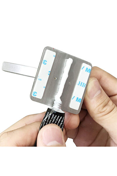 OEM Stainless Steel Self-Adhesive Bathroom Hooks Set of 4 - Silver Finish