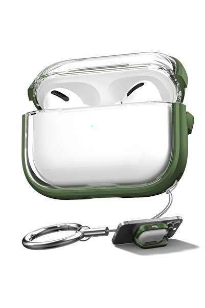 CaseOnn غطاء حماية لسماعات أبل إيربودز برو/برو الجيل الثاني، غطاء بحافة ملونة...