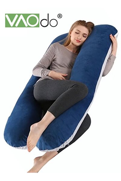 VAODO Pregnancy Pillow U-shaped Full-body Maternity Pillow Pillowcase Removab...